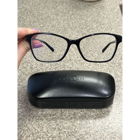 Coach HC6091B Black Solid Plastic Full Rim Eyeglass Frames Women main image 5